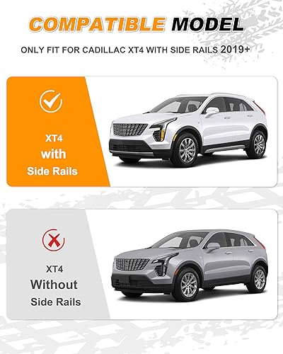 Image of Roof Rack Cross Bars Fit for Cadillac XT4 2019-2025 Crossbars Rooftop Luggage Rack