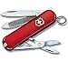 Victorinox, Taschenmesser, klein, Classic, 58 mm, rot (7 Funktionen, Klinge, Nagelfeile, Nagelreiniger, Schere)