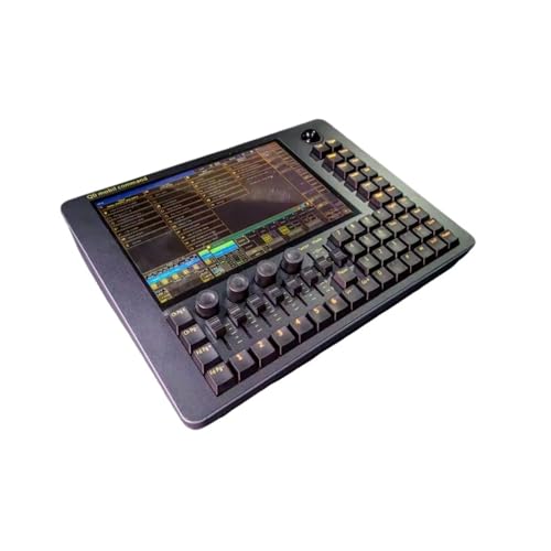 照明ミキサーボード 3D効果DMXステージ照明コントローラー、M/a Mini Q0コマンドウィング/ Q0バタースーツケースソフトウェアコンソールDJディスコパーティー ライトショー用(BUTTON)