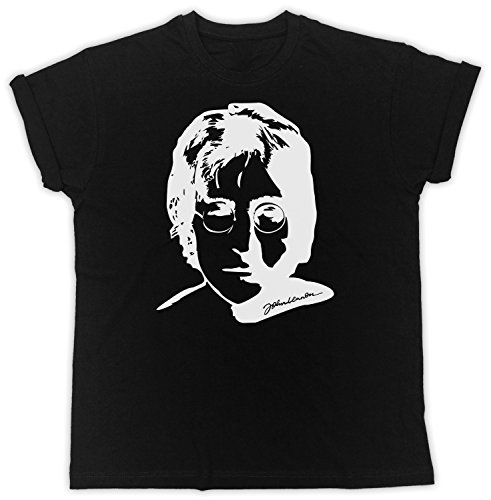 Daffy John Lennon Signature T-shirt unisexe humoristique - Les Beatles, Paul McCartney, John Lennon, RIngo Starr, George Harrison Daffy John Lennon Signature T-shirt unisexe humoristique