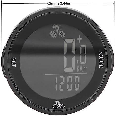 Vitezometru și kilometraj wireless pentru bicicletă Dpofirs cu ecran LCD, ciclocomputer rezistent la apă