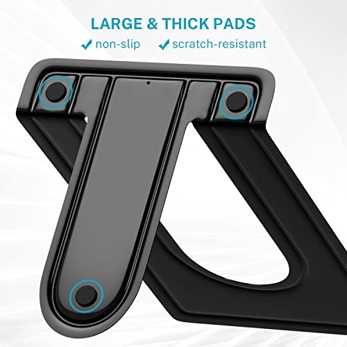 Maxgear Book Ends Heavy Duty Bookends, Universal Book Holder, Bookends For Shelves, Metal Bookend, Non-Skid Book End, Book Stopper For Books/Movies/Cds, 6.5 X 5 X 5.75, Black (3 Pairs/6 Pcs, Large) #TOP2