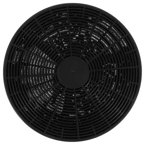 GLEAVI Filtre à Graisse en Plastique pour Hotte Cuisine 17,5 Cm Filtre à Charbon Actif Circulaire Anti-odeurs, Accessoire de Ventilation pour Hottes Aspirantes, Compatible et Solide