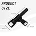 Hirificing Car Heater Core Hose Fitting Connector #15055343 15055342 800-413CD, Heater Coolant Hose Junction Cooling Water Pipe T-connector Joint For Select Cadillac Chevrolet GMC Silverado(Black)