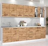 Genérico Muebles de Cocina Completa Reno Wotan Mate 260 cm sin encimera