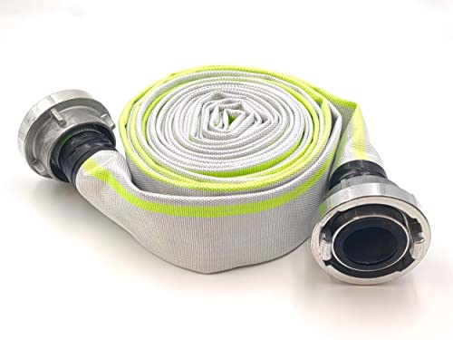 2' | C-52-10 Meter Industrieschlauch | Feuerwehrschlauch | Bauschlauch | Flachschlauch | Schlauch mit Storz-Kupplung eingebunden