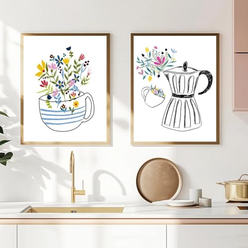 Toile florale ZHAOLIN grand format pour habiller un mur vide