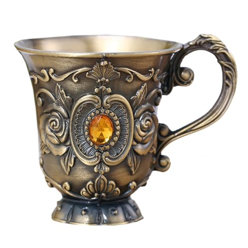 BESTonZON Bicchierino D'epoca Calici Coppa Di Vino D'annata Tazza Di Vino Retrò Calice Di Vino Rosso Da Festa Coppa Di Spumante Coppa Di D'epoca Metallo Mini Tazza Lega Di Zinco