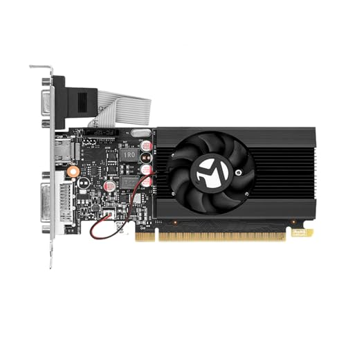maxsun GeForce GT 710 4GB Low Profile Video Graphics Card GPU, Low Consumption, VGA, DVI-D, HDMI, HDCP, Support DirectX 12, OpenGL 4.5, Silent Passive Fanless Cooling System