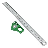 Steel Ruler Positioning Block, 45/60/90 Degree Angle Scriber Line Marking Gauge Woodworking Square Scribe Tools for Ruler Locator