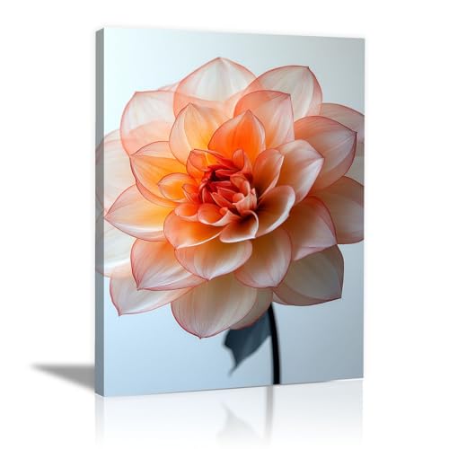 Tableau decoration murale fleurs gros plan moderne toile encadrée rose 60x90