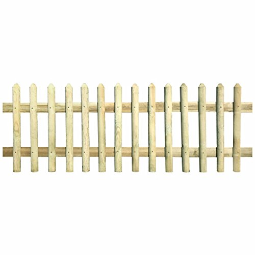 FZYHFA Fence in Impregnated Pine Wood 170 x 60 cm 5/7 cm Beautiful Design, Robust and Reliable Also Resistant Garden Fence External barriers