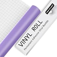 🎉【MULTI-COLOR PERMANENT VINYL】：(Matte Purple) 10Ft permanent adhesive vinyl sheets​.The self adhesive vinyl colors you can choose are including Matte Red, Matte Orange, Matte Yellow, Matte Blue, Matte Apple Green, Matte Purple, Matte Brown, Matte Pin...