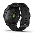Garmin 010-02540-34 Fenix 7 Sapphire Solar, Adventure smartwatch, Solar Charging Capabilities, Rugged Outdoor GPS Watch, Touchscreen, Health and Wellness Features, Black DLC Titanium with Black Band