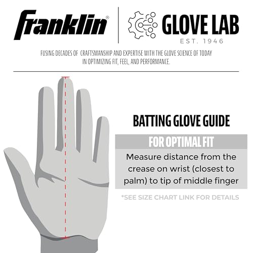 image for Franklin Sports MLB Baseball Batting Gloves - Shok-Sorb X Batting Glov