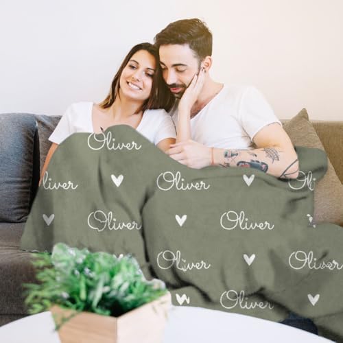 Image of PUREFLY Ships Next Day-Personalized Blanket for Kids- Custom Blanket with Name for Teen Girls and Boys, Birthday Gifts for Women and Men, Customized Flannel Throw, Christmas Blankets Gifts for Baby