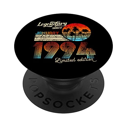 30. Cumpleaños 30 Legendario Desde Enero De 1993 Regalo. PopSockets PopGrip Intercambiable