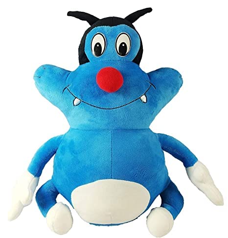 JOZZY Oggy from Oggy and The Cockroaches Plush Toy Figure Soft Toy is a Soft Toy That's Stuffed with Happiness Ideal Gift for Any Oggy Fan