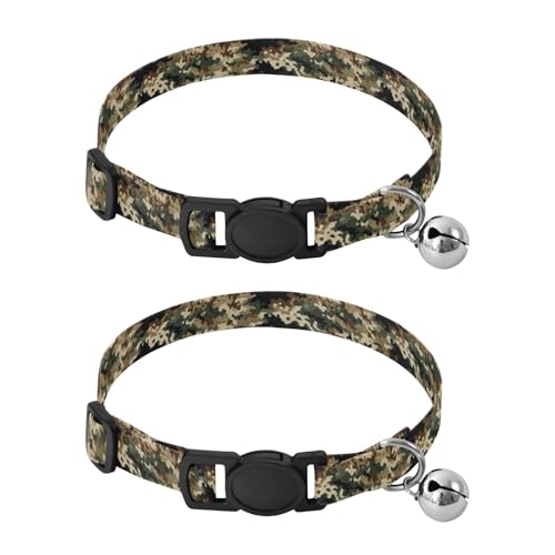 Collar para perro Flradish ajustable con campana 2 unidades