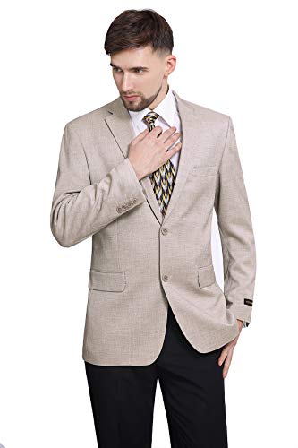 P&L Men's Classic Fit Two-Button Stretch Blazer Suit Separate Jacket