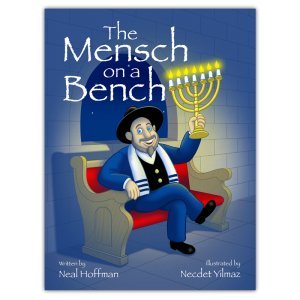 The-Mensch-on-a-Bench-Hanukkah-Decor-with-Hardcover-Book-and-Removable-Bench