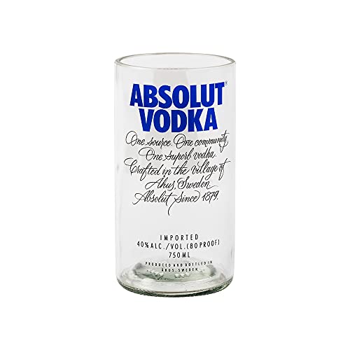 Image of KAVI Absolut Recycled Glasses, Pack of 1pcs, 500ml, 7.62cm Dia, Bar Glass for Drinking Bourbon, Whisky, Scotch, Cocktails