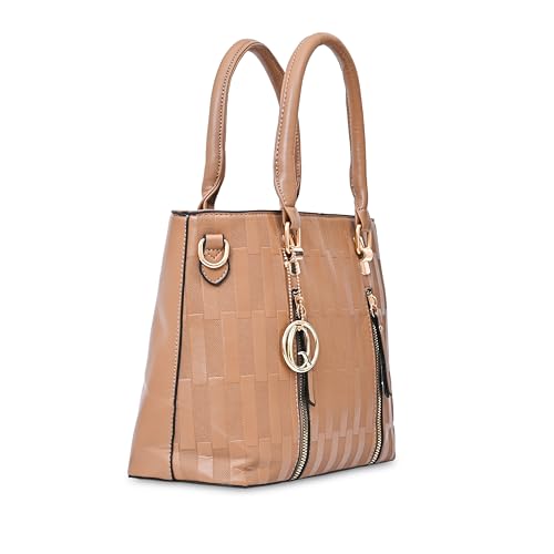 Image of AJANTA QIARRA Women Artificial Leather Premium Textured Shoulder Bag | Handbag with Detachable Slings