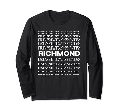 Città minimalista - USA Modern Richmond Maglia a Manica