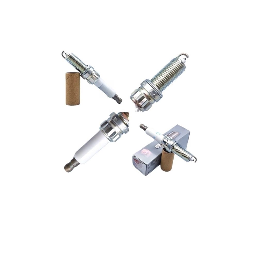 Bujías para Motor de automóvil, 4 Unidades, bujías de iridio ILZKBR7B8G 97968, aptas para Motores 3008, 408, C3C4L y generadores de Motores de automóviles Sega.
