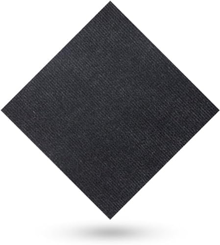 ROHCGHC Losetas de moqueta Autoadhesivas, Losetas de Alfombra, Empalme autoadhesiva, baldosas Suelo cuadradas Lavables artesanales, for el hogar, Oficina y Comercial(Black,12pcs)