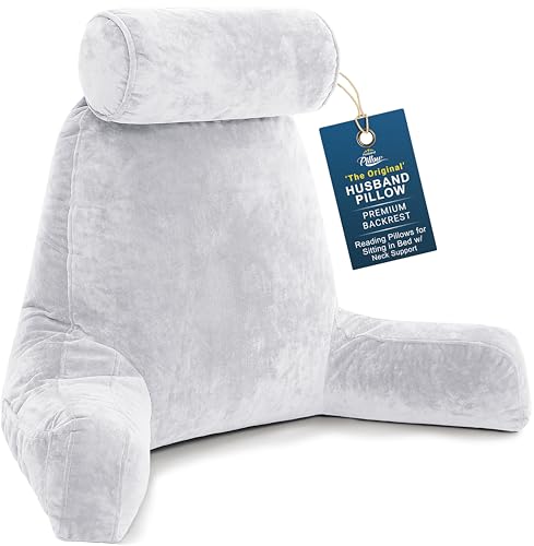 Husband Pillow XXL The Original for Adults - 30' Tall Backrest for Sitting Up in Bed -...