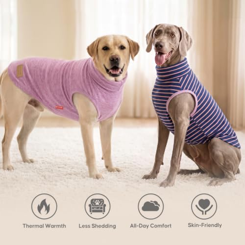 Image of KYEESE 2Pack Dog Sweater for Large Dogs Soft Pet Coats Fleece Sweatshirt