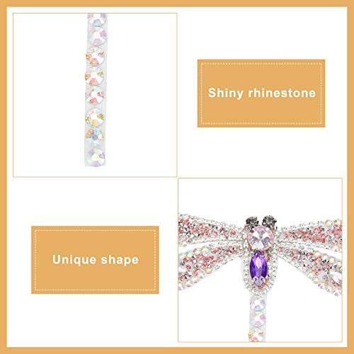 Parches de Libélula de Pedrería de Cristal para Ropa y Vestidos DIY 4