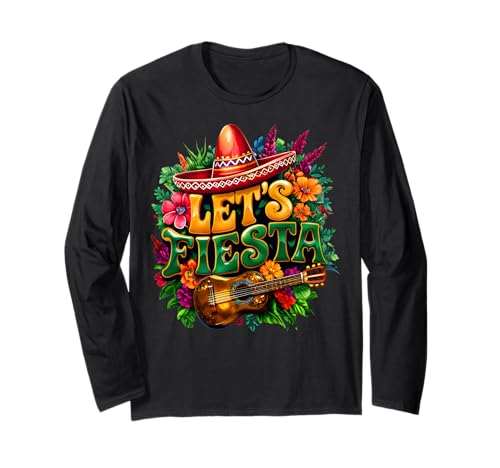 Let Fiesta Mexican Family Fiesta Squad Cinco de Mayo Kid Maglia a Manica