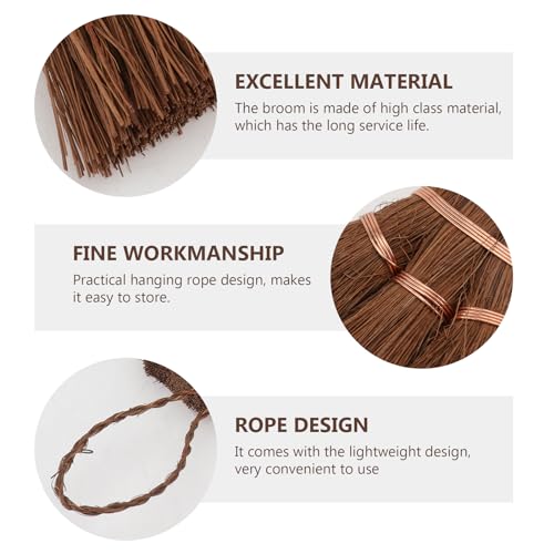 Oatipho 51623186204580 Tea Tray Broom, Tea Broom Whisk, Small Broom Cleaning Soft Bristle Broom Brown Teapot Brush thumb #2