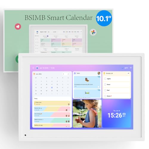Gráfico de tareas y calendario electrónico digital BSIMB para acabar con el desorden de la agenda