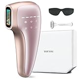 YOEYOU 脱毛器 だつもうき脱毛器 メンズ 髭 レディース vio対応 家庭用 IPL 美颜器 無制限回照射 サファイア冷却機能 光脱毛器 全身用 軽量 無痛 全身脱毛 男女兼用-ピンク