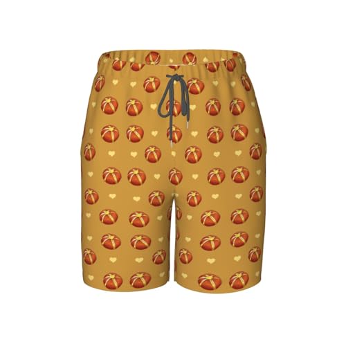 Buttered Bread Youth Beach Pants, Soft and Breathable, with Drawstring Waist, Suitable for Sports and Leisure.
