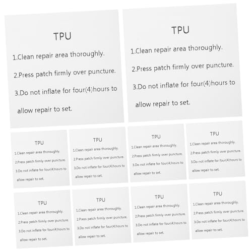 HEALEEP 2 Sets TPU Leak Patch Tape for Inflatables TPU Repair Tape Easy Peel and Stick Leak Repair Kit for Swim Ring Random Color