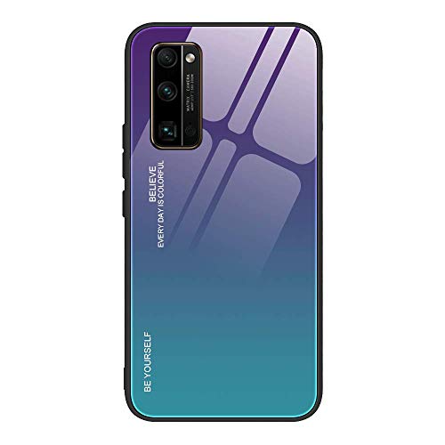 Custodia® Gradient Color Anti-Arañazos Vaso Funda Compatible para Huawei Honor 30 Pro (3)