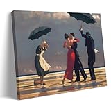 GOORAL Edward Hopper Malerwerk 'Tanzen im Regen', Poster, Wandkunst, Gemälde, Leinwand, Wohnzimmerdrucke, Schlafzimmer, Dekoration, Kunstwerke, 50 x 75 cm