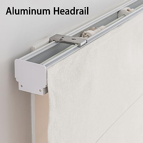 Shecute Roman Shades For Windows Cordless, Fabric Roman Window Shades For Bedroom, Living Room And Home, Room Darkening Light Filtering Roman Blinds For Windows And French Doors (Beige, 34”W X 64”L) #TOP3