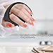 Ithyes 38 Finger vergrößerter Kopfmassage-Bürste, Silikon-Kopfhautmassagebürste, Scalp Massager Shampoo-Bürste, Massagebürste Haare, Hair Massager Scalp for Frauen, Männer, Haustiere,1 Stück (Schwarz)