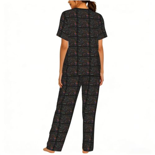 Pyjama formule mathématique vêtement de nuit doux imprimé sciences