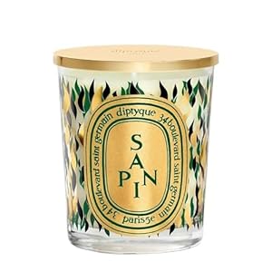 Diptyque Scented Candle Sapin Pine Tree 65 oz Scent of Pure Mountain Pine deepened with The Dense Smoky Notes of a Crackling Fireplace