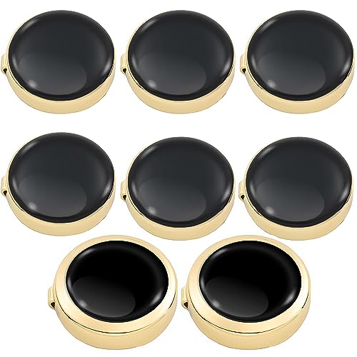 Image of Mens Button Covers Tuxedo Shirt Cufflinks Alternative | Fake cufflinks and alternative fashion jewelry accessories for mens formal business dress shirts suits and groomsmen