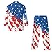 Cndexd Boys' 2-Pieces Slim Fit Suit Set, 3D Graphic Blazer & Dress Pants, Fashion USA Flag Formal Wear for Wedding Outdoor Events Size 6-14Y