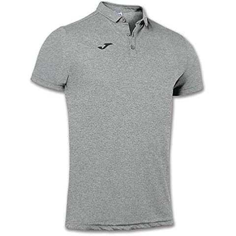 Joma Camiseta Polo para Deportistas de Verano en Gris Melange Claro Cover