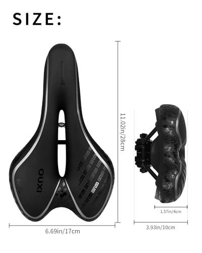 Gel Bike Seat Bicycle Saddle, MSDADA Bike Saddle for Men & Women - Image 2