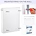 Remerry 4 Pcs Outdoor Brochure Holder 8.5 x 11 Inch Waterproof Acrylic Wall Mount Literature Box Dispenser with White Lid, Clear Real Estate Brochure Box Flyer Holder for Document Pamphlet Display